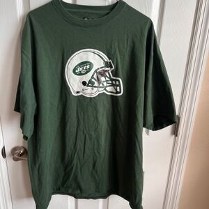 Vintage Brett Favre‎ New York Jets NFL Football Team Apparel T-Shirt XL